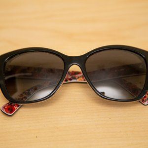 Dolce & Gabbana Cat Eye Black Sunglasses Polarized